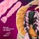 Zumba Kanecalon is monophonic, corrugated, 60 cm, 100 g, pale pink color (#ay16)