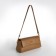 Bag Women's Messenger on the Textura valve, average size, brown color