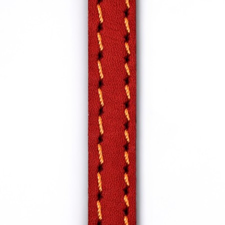 Leather leather single -layer, driven, 1.37 m x 1 cm, red-5