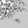 Beads for creativity Plastic "English Bukva in a circle" White on a black set 20 grams 0.6x1x1 cm