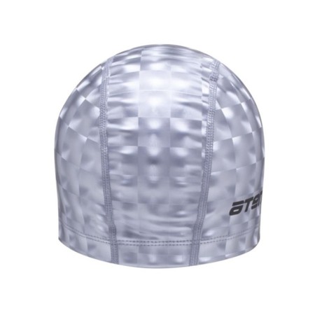 ATEMI Pu 120 swimming cap, fabric with polyurethane coating, gray 3D color-2