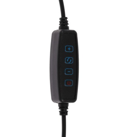 LED ring lamp Luazon SK-001, flexible leg, 5 W, 12 lamps, 10 modes-7
