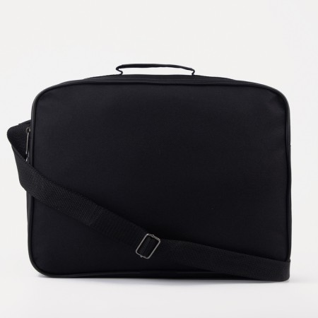 Male bag on lightning, luris, long belt, black color-1