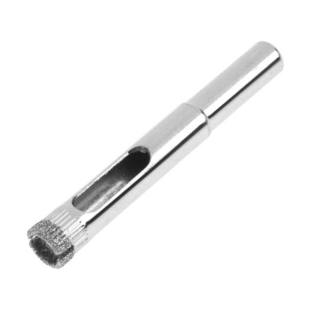 Diamond drill on glass and ceramics scrap, cylindrical shank, 8 x 55 mm
