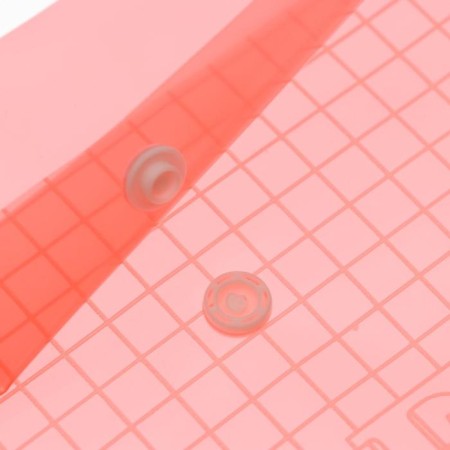 Folder-convert on the button, A4, 180 μm, calligrata "cage", tinted, red-1