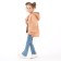 Sweatshirt for girls, sandy color, height 116 cm