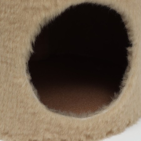House for cats with a claw of a round, jute, 35 x 35 x 64 cm, beige-6