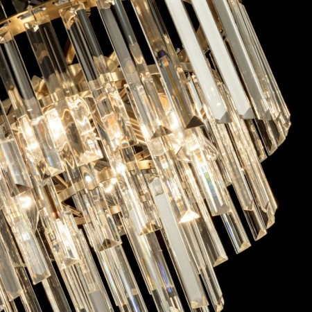 Suspended chandelier Citilux “Foundation” CL303163, 6x60W, E14, brown color-9