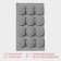 Form for baking and mousse desserts Konfinetta "charm", 29.5 × 17.2 cm, 12 cells (5 × 2.2 cm), gray color.