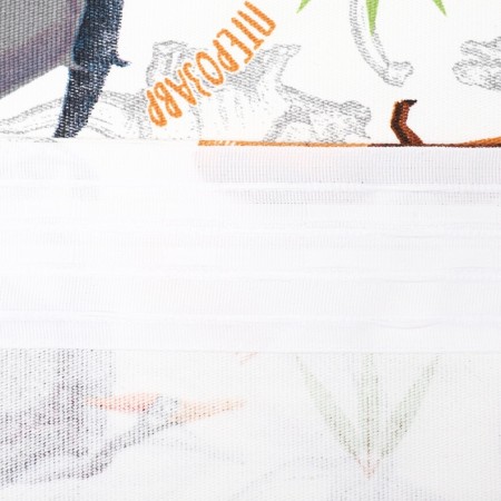 Curtain Ethel "Dinosaurs", 145*260 cm, 100% cotton, matting-3