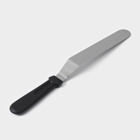 A blade-tank with a plastic handle, curved, 32 cm, working part 20 cm, black color-5