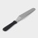 A blade-tank with a plastic handle, curved, 32 cm, working part 20 cm, black color