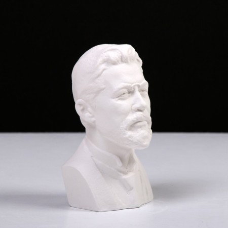 Gypsum figure famous people: Bust Chekhov, 7.5 x 8 x 15.5 cm
