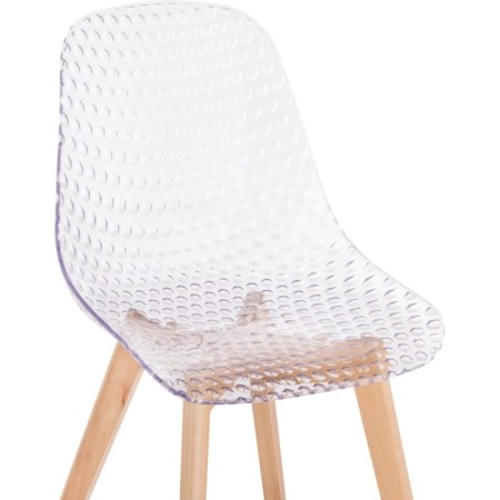 Plastic stool VART BUKA/Plastic, natural/Transparent 47x53x81 cm-4