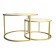 Tables Journal Loft DQ No. 2 Duae (set), D605 (475), H420 (320), f/n white marble, m/c gold 1