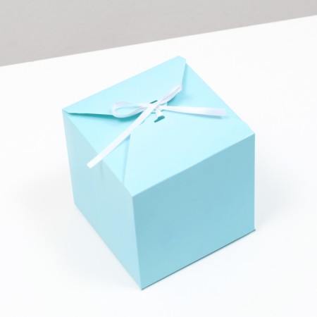 Blue folding box, 14 x 14 x 14 cm-1