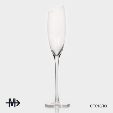 A set of glasses for champagne Magistro "Illusion", 180 ml, 5.5 × 27.5 cm, 6 pcs-1