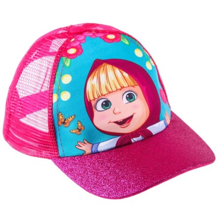 Children's cap, size 52-56, Masha and the bear-4