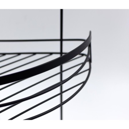 Wall corner shelf 2-tier Joy Home, black-2