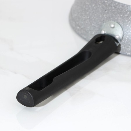 Pan, d = 22 cm, anti -stick coating, removable handle, color light marble-5
