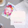 Money envelope "Congratulations! - 5" Flowers, 18.5x8.5 cm