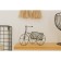 Flower stand “Bicycle”, d = 8 cm, 18 × 10 × 13 cm, black color