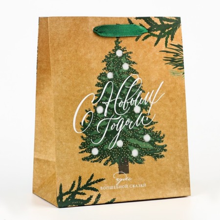Craft vertical package "Winter", MS 18 x 23 x 10 cm, New Year-1