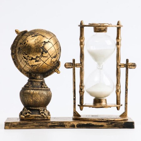 Sanding clock "Globe", souvenir, 15.5 x 7 x 12.5 cm