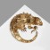 Brooch "Chameleon", colored in gold
