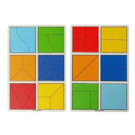 Squares Nikitin 1 level (2 pcs.), 12 squares-1