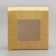 Folding box, with a window, craft, 11.5 x 11.5 x 4 cm