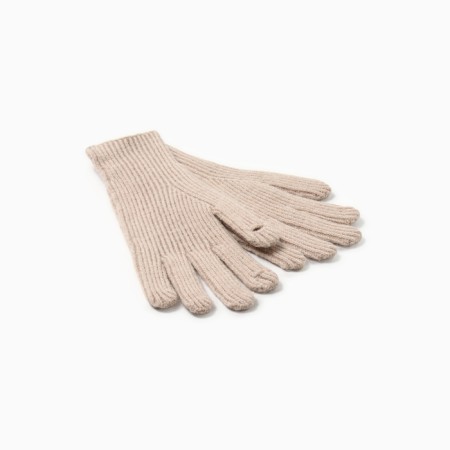 Women's gloves MIST with fingers, rr 25cm, milk-1