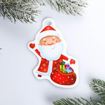 Schildik for a gift New Year "Santa Claus", 6.5 x8.2 cm, New Year-1