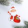 Schildik for a gift New Year "Santa Claus", 6.5 x8.2 cm, New Year