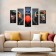 Carty watch Wall Modular "Monkeys", silent, 80 x 140 cm
