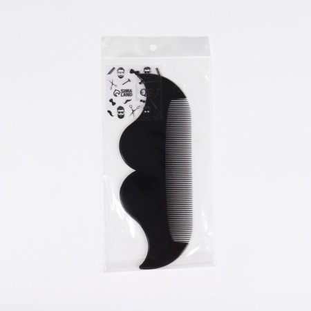 Comb-grinder for mustaches and beard "mustache", 18 × 6.5 cm, black color-4