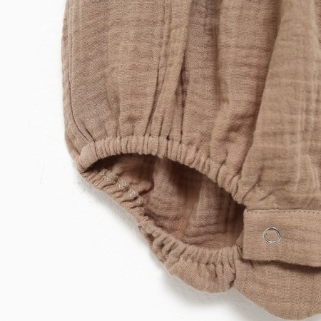 Body with ruffles crumb I am "Muslin", height 62-68 cm, beige color-4