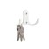 Hook furniture tundra TKD024 Light, two -rod, white