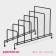 Cover stand for 5 objects of the share, 28.5 × 12.5 × 16.5 cm, black color