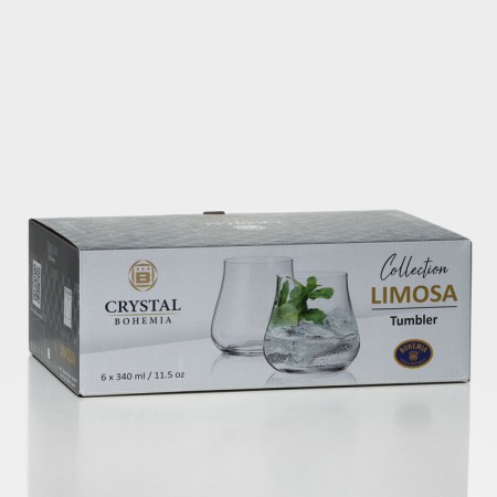 Set of glass glasses for whiskey Limosa, 340 ml, 6 pcs-5