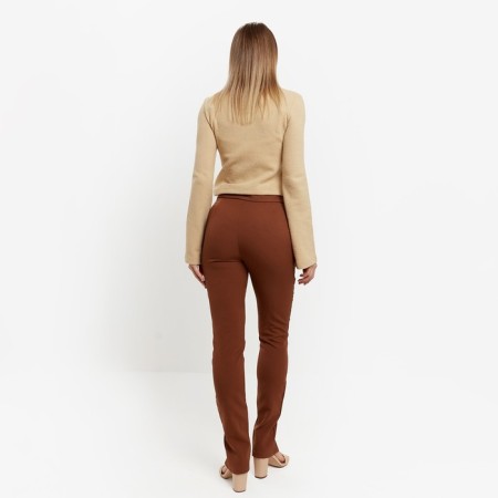 Women's pants, chocolate color, size 52-2