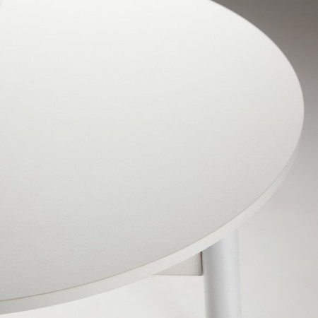 The sliding round round "Orion Mini", 800/1110x800x750, the legs are white/white-4