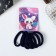 Hair gum "Comics" (set 6 pcs) Bunny, 4 cm, blue