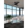 Ceiling fan with lamp Mosteiros, LED, 18W black