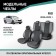 Autorekhli for Kia Rio, 2016-2022, eco-leather black/suede black rhombus