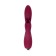 Vibrator with clitoral stimulant L’Eroina by Toyfa Mion, silicone, burgundy, 22 cm
