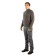 Payer Sweatshirt "Tahoe", fleece 150g, gray with green, rr 40-42 Height 170-176