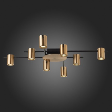 Ceiling lamp ST LUCE. SL1207.402.08. Veroli. 8x7 W, GU10, 85x85x11 cm, black color-4