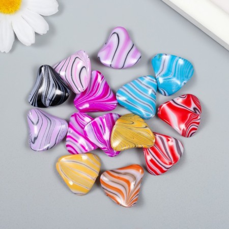 Beads for creativity plastic "Lesson stains" Set 20 grams 0.5x2.4x2.4 cm