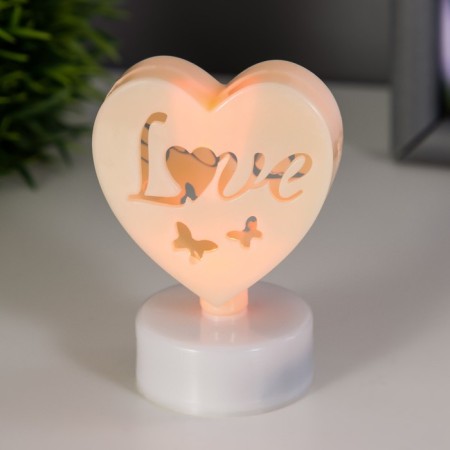 Spinker "Heart" LED from batteries CR2032 MIX 7x5x3.5 cm Risalux-2